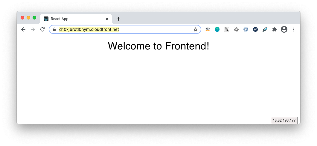 CloudFront Frontend